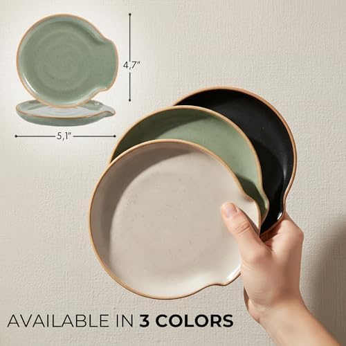 Beautiful Ceramic Spoon Rest for Stove Top - Stylish Holder for