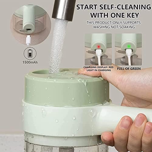 4 in 1 Handheld Electric Vegetable Cutter Set