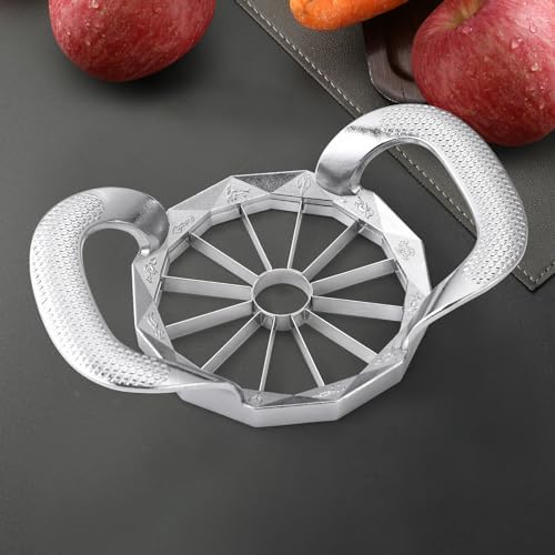 Apple Slicer, HEAVY DUTY Apple Corer, 12-Blade Stainless Steel Apple