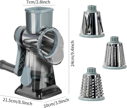 YOUCZON Stainless Steel Rotary Cheese Grater