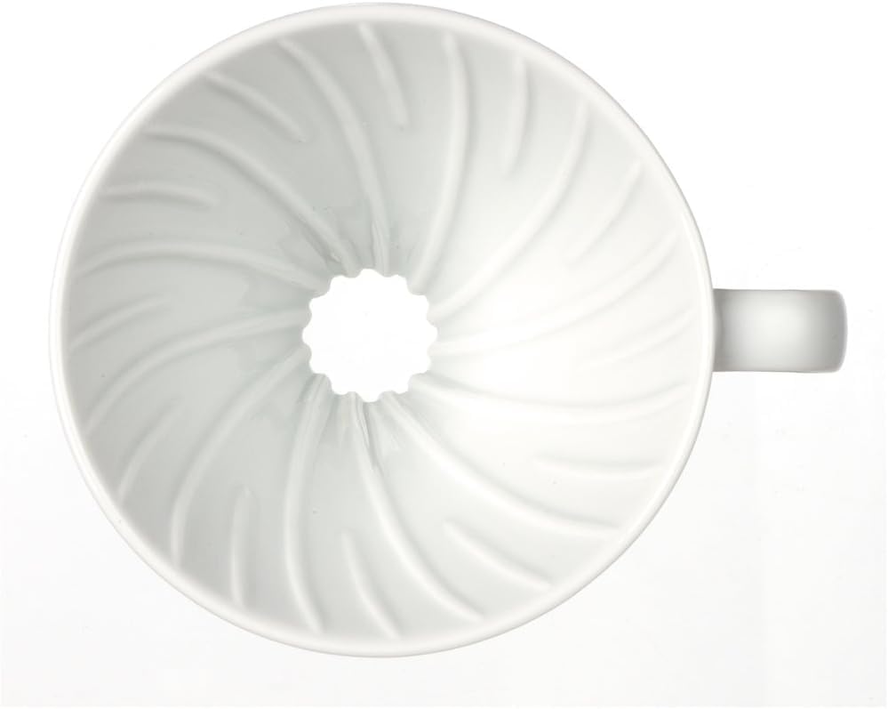 HARIO V60 Coffee Pour Over Kit, Ceramic Dripper, 100ct Filters