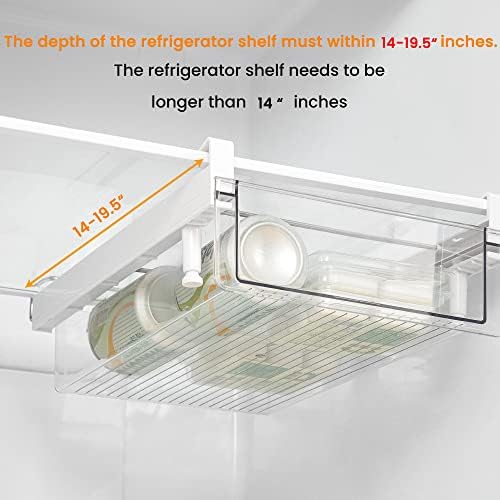 vacane Deeper Refrigerator Drawer, 14-19.5 Inches