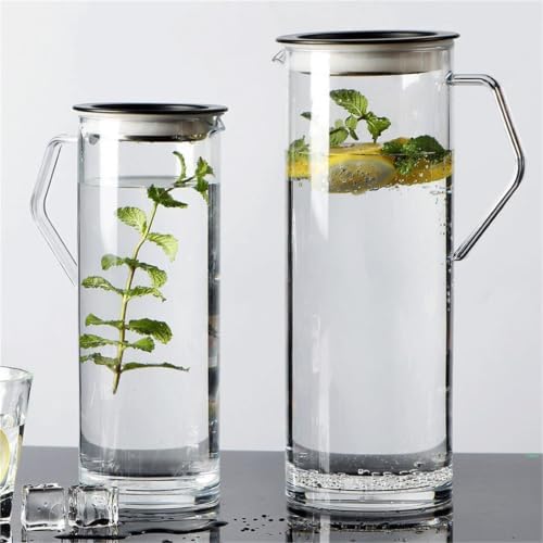 Water Pitcher Acrylic Water Pitcher Cylindrical Glass Pot