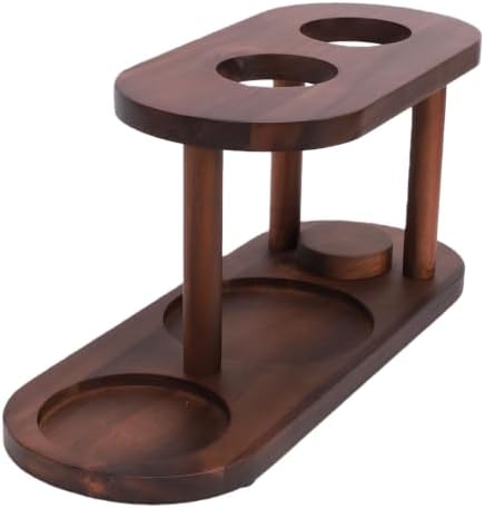 Natural Wood Pour Over Coffee Station, 14.6in Elevated Dripper Stand