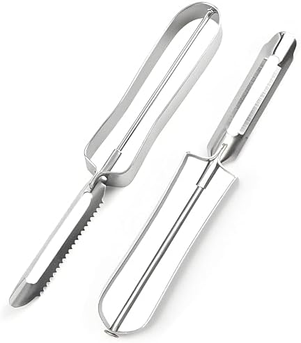 Potato Peelers for Kitchen, 2 Pcs, Just Like Mom's old steel Peeler