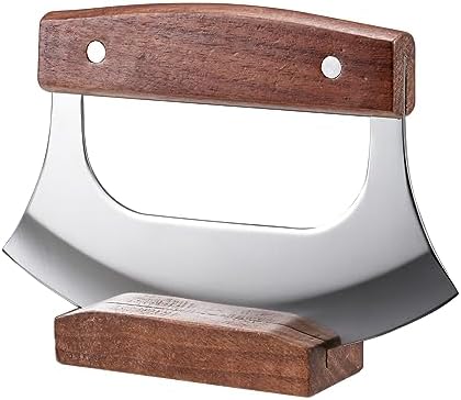 Coowolf Ulu Knife with Stand