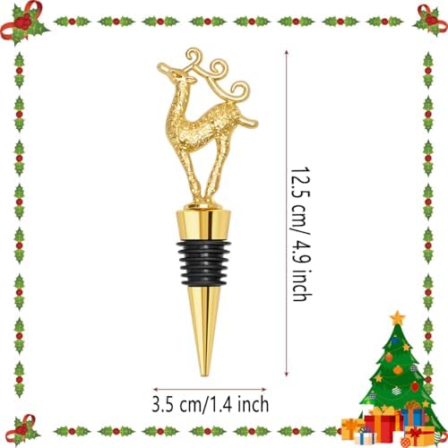 Christmas Wine Bottle Stopper, 2pcs Xmas Tree Decorative Wine Stoppers
