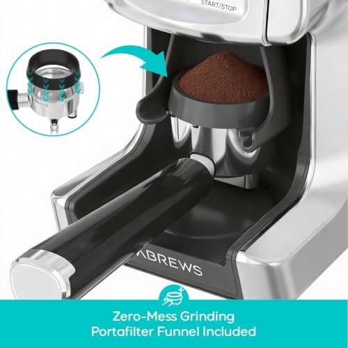 CASABREWS Tornado Electric Conical Burr Coffee Grinder, LCD Display