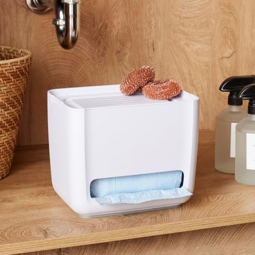YouCopia SinkSuite Trash Bag Dispenser, Garbage Bag Holder, Top Lid