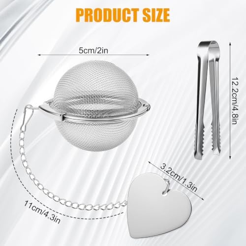 2 Pack Tea Infuser for Loose Leaf Tea, 2” Stainless Steel Tea Strainer