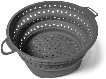 Sur La Table Collapsible Colander & Steamer, Gray