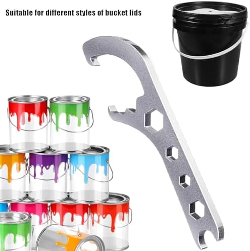 5 Gallon Bucket Opener, 2PCS Metal Lid Opener Tool for Paint Buckets
