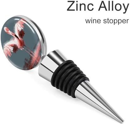 Flamingo Pattern Wine Stopper Vacuum Alloy Wine Bottle Stopper