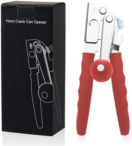 Commercial Can Opener, Stainless Steel Heavy Duty Manual Hand Crank