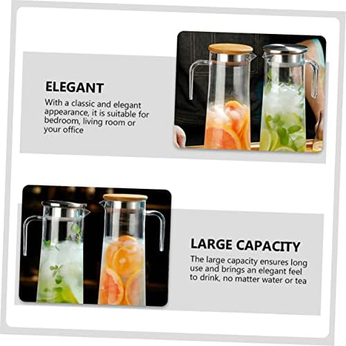 1.2l Water Pitcher with Lid Acrylic Beverage Server