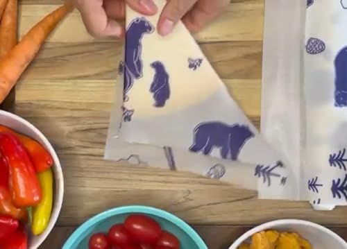 PURE & SUSTAINABLE COMPANY Beeswax Wraps for Food Storage-Pack of 3