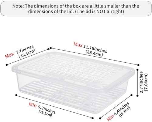 77L Fruit Storage Containers with Lids, 3 Pack