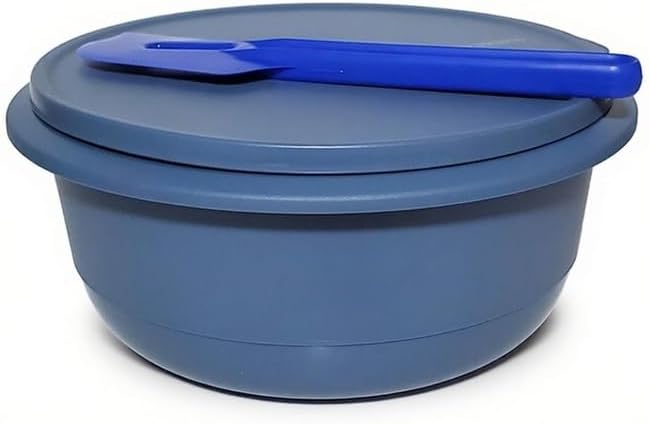 Tupperware Mixing Bowl Seal Paddle Scraper Spatula Flat Bottom 14 c