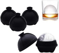 Silicone Ice Ball Molds for Whiskey,2.5-Inch Ice Sphere Molds,4 Pack