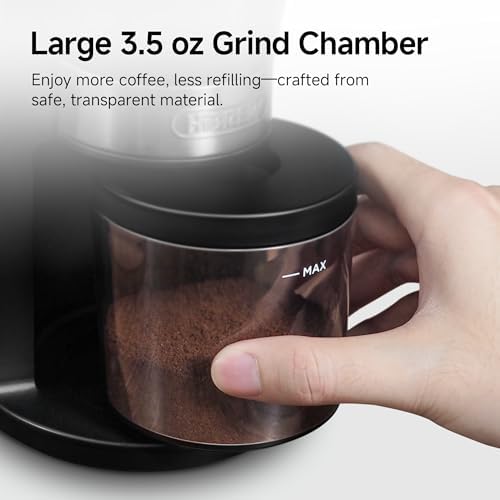 HIBREW G3 Electric Coffee Grinder, 7.4oz Hopper