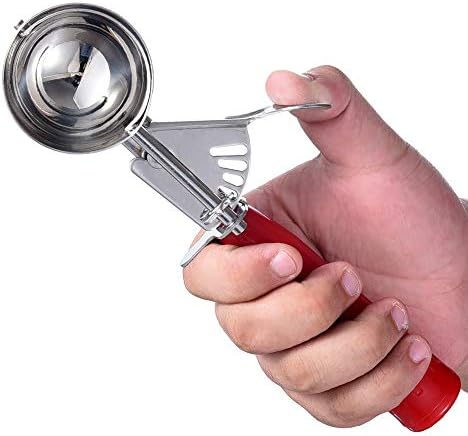 Cookie Scoop Set of 3 With Plastic Handle, Ice Cream Scoop with