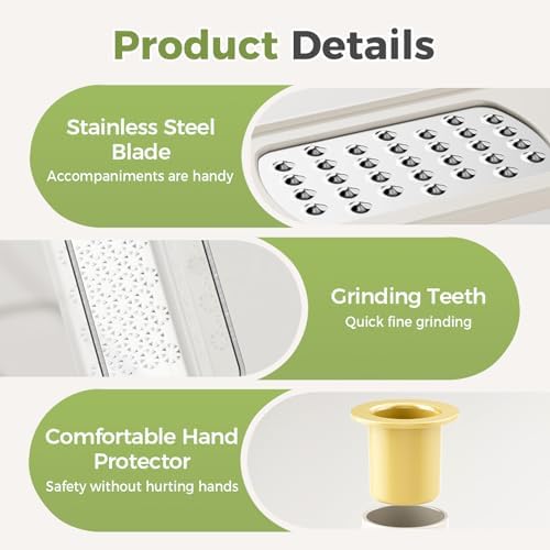 Mini Garlic Chopper and Press with Container (Green, 1 Pcs)
