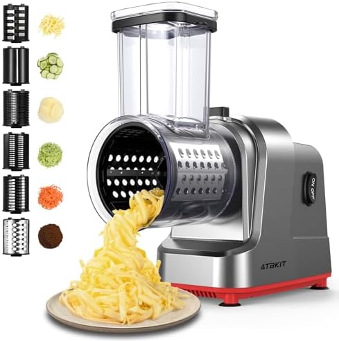 Electric Cheese Grater, 6 Blades, 250W