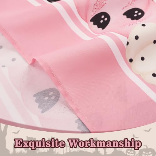 Halloween Tablecloth Rectangle 60 x 84 Inch, Pink Halloween Pumpkin