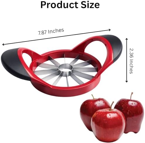 12-Blade Apple Slicer & Corer – Fruit & Vegetable Divider for Apples