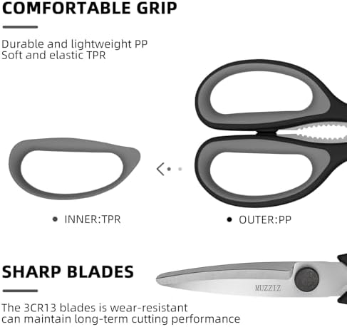 Kitchen Scissors All Purpose, Heavy Duty Stainless Steel Come Apart