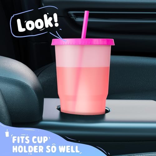 Meoky Plastic Cups with Lids and Straws - 3 Pack 40 oz Tumblers Bulk