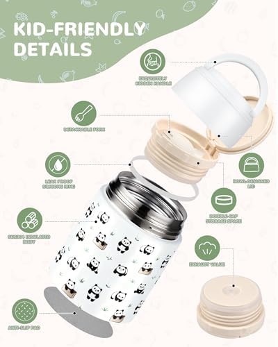 10oz Kids Soup Thermo - Leak-Proof Insulated Food Jar with Spoon