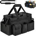 Large Cleaning Caddy Bag with Handle, Black