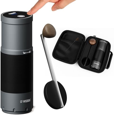 Portable Conical Burr Coffee Grinder, Electric & Manual