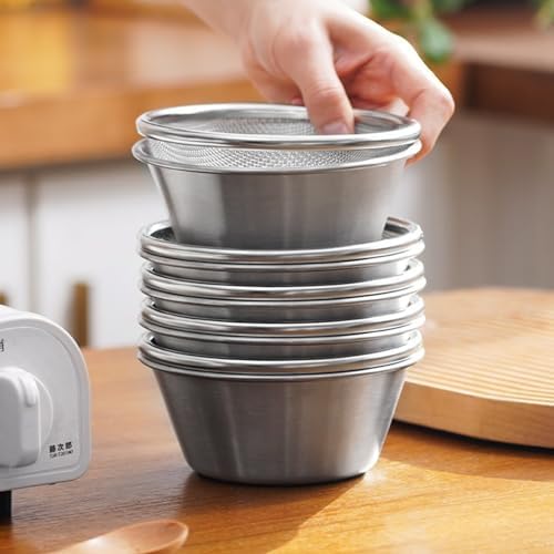 Berry Baskets, Mini Strainer with Bowl, Stainless Steel Can Colander