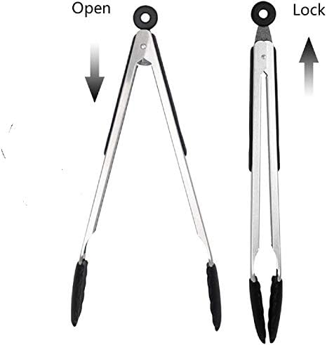 Kona BBQ Grill Tongs Set, Stainless Steel, 16 and 14 Inch