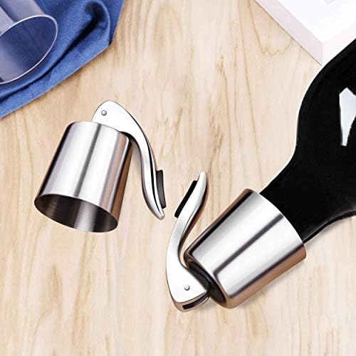 2-Pack Wine Stoppers, Airtight Seals to Keep Wine Fresh, Easy