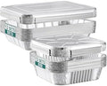 NEEBAKE 24 Pack Disposable Aluminum Pans with Lids Combo Set- 12 Large