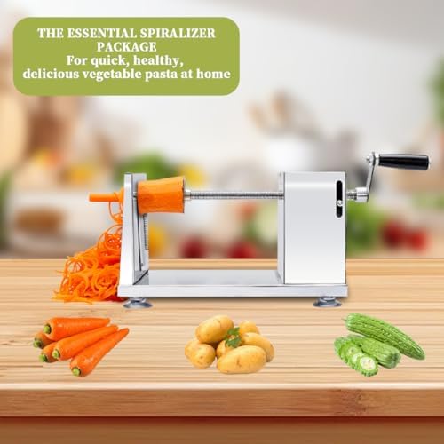Vegetable Spiralizer Zucchini Noodle Maker, Suction Cup
