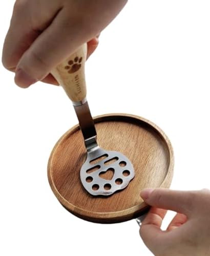 Mini Avocado Masher,Mini Potato Mashers with Wood Handle (Cat' Paw A)