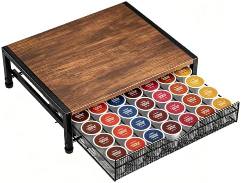 Homsorout 42 K Cup Holder, Coffee Pod Holder Drawer for Countertop