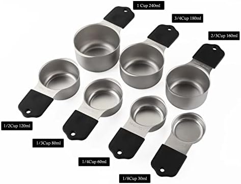 Magnetic Measuring Cups and Spoons Set Stainless Steel Measuring