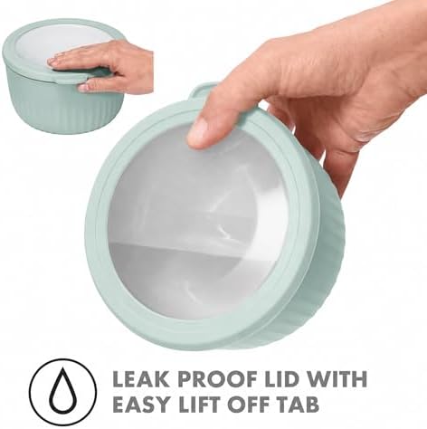 Oggi Set of 4 Prep, Store & Serve Plastic Bowls - w/See-Thru Lids