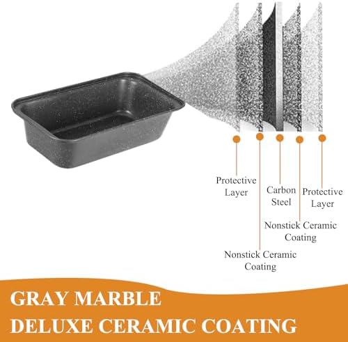 Walooza 8x4 Loaf Pan - Carbon Steel Bread Baking Pans for Homemade