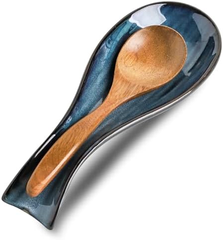 Spoon Rest for Stove Top, Ceramic Large 8.7 Inch Spoon Holder for