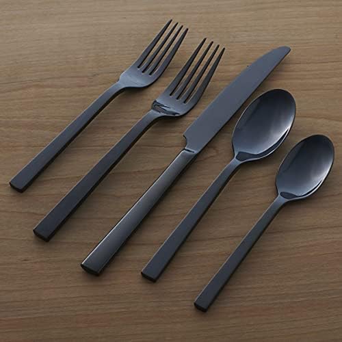 Oneida Chefs Table Midnight Matte 20-Piece Silverware Set for 4