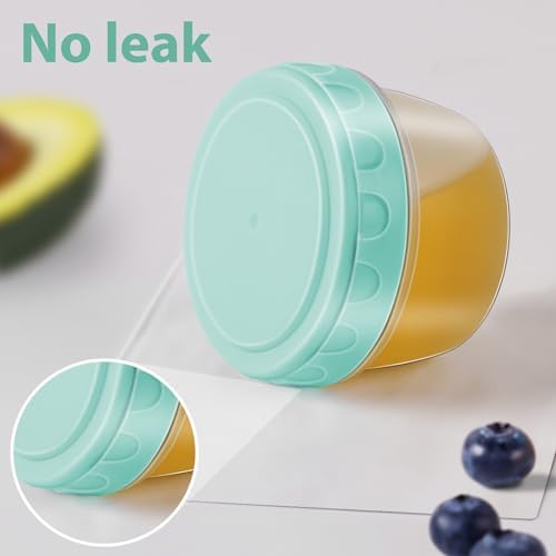 Salad Dressing Container to Go with lids Dishwasher and Microwave Safe