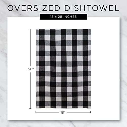 DII Everyday Kitchen, Urban Stripe & Basic Dishtowels, 18x28, Sage