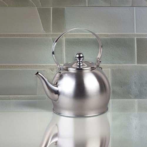 Creative Home Royal Tea Stainless Steel Kettle, 1.0 Quart
