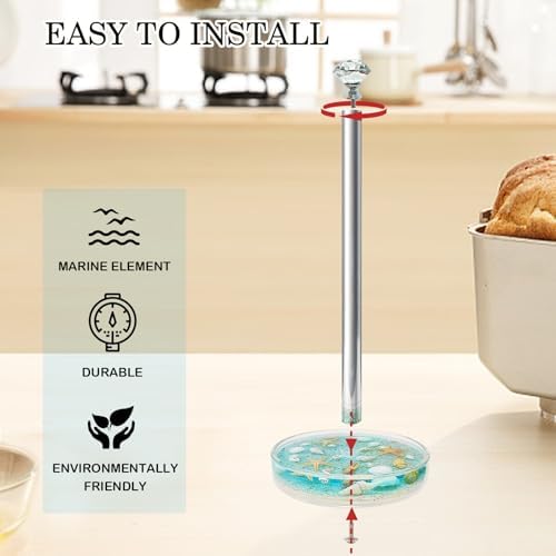 FONMY Acrylic Paper Towel Holder, Blue